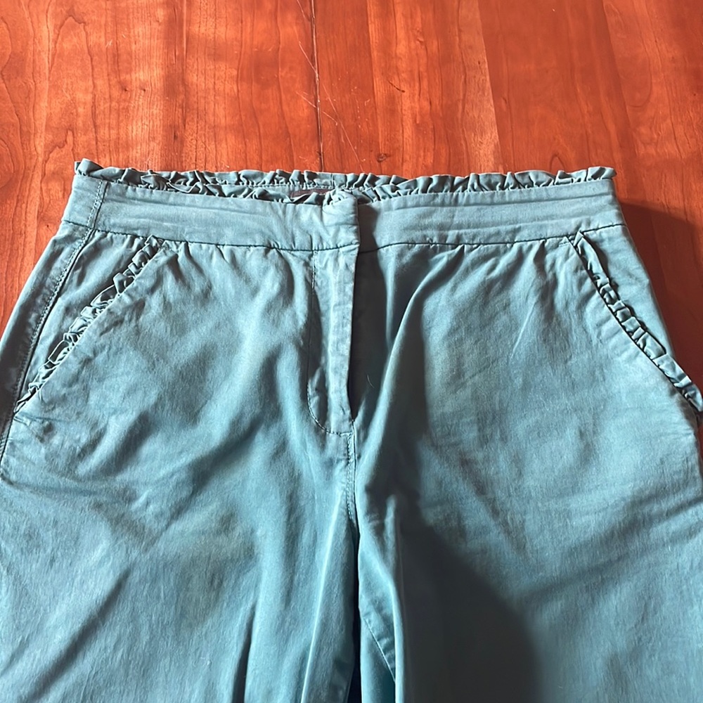 J Crew Ruffle Chinos